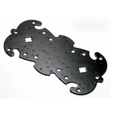 Купить Пластина крепежная фигурная 205х100 черная