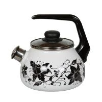 Купить Чайник эмалиров. со свистком "TANGO" белосн.  2 л (1/4) "Стальэмаль"  1RA12