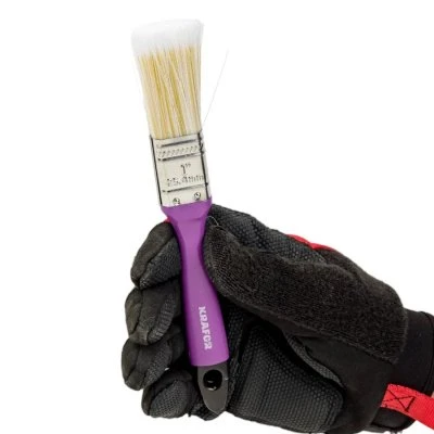 Купить Кисть плоская KRAFOR №1 искуств щетина пласт. ручка 25мм 49198