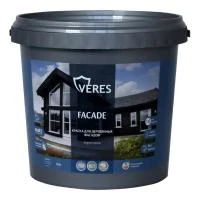 Купить Краска акриловая VERES фасадная Теплый серый 0,9л 270313