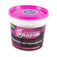 Краска В/Д Интерьерная Суперстойкая 1,5кг Krafor 42167 Краска В/Д Интерьерная Суперстойкая 1,5кг Krafor 42167