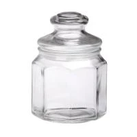 Купить Банка для сыпучих продуктов "LATTINA" 0,3 л с фигурной крышкой, стекло (1/24) "MALLONY"