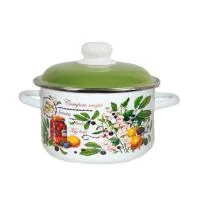 Купить Кастрюля эмалиров. "Вкусный компот" белосн. 2 л (1/8) "Стальэмаль"  6RD161M