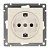 Купить Розетка UNIVersal Афина СУ 1 местная с/з сл.кость А0028-1