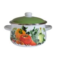 Купить Кастрюля эмалиров. "Европейская кухня" белосн. 5,5 л (1/4) "Стальэмаль"  1с47я