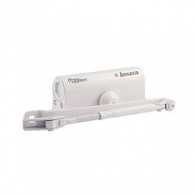 Купить Доводчик дверной 420 белый ISPARUS (40-90кг) 257145