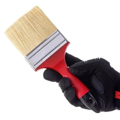 Купить Кисть плоская КЕДР №4,0 смеш. щетина  плас. ручка 100мм 26158