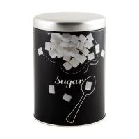 Купить Банка метал. круглая 0,9 л с крышкой "Сахар" (1/6/24) "MALLONY"