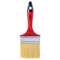 Купить Кисть плоская КЕДР №4,0 смеш. щетина  плас. ручка 100мм 26158