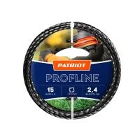 Купить Леска Profline D 2,4 мм L 15 м (скрученный квадрат, черная) Купить Леска Profline D 2,4 мм L 15 м (скрученный квадрат, черная)