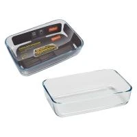 Купить Форма для запекания стекл. "CRISTALLINO" 0,9 л, прямоуг., без ручек (1/24) "MALLONY"