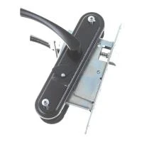 Купить Замок врезной Зенит 9-4,2 черный с ручками 