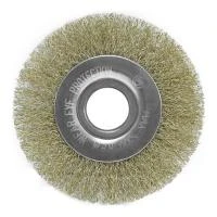 Купить Корщетка насадка на болгарку колесо латунь 100мм 2125100