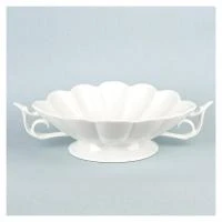 Купить Салатник с ручками на ножке "Маршмеллоу" 36*24*10 см, 1,8 л, фарфор (1/8) "NOUVELLE HOME" 530144