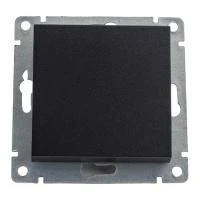 Купить Выключатель UNIVersal Афина СУ 1 клавишный с инд. графит А0121