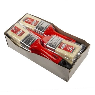 Купить Кисть плоская КЕДР №2,0 смеш. щетина  плас. ручка 50мм 26155