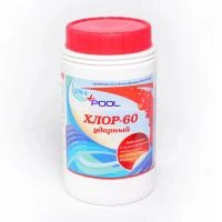 Купить Дезинфицирующие таблетки Хлор-60 ударный д/бассейнов 0,9кг