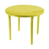 Купить Стол пласт. круглый 90*90*71 см (желтый) (1) "Стандарт пластик"