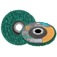 Купить Круг зачистной 125мм MOS полимерный зеленый 39636М 