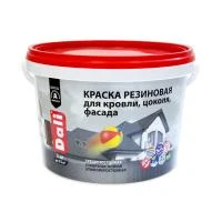 Краска резиновая коричневая 3кг Dali 50269