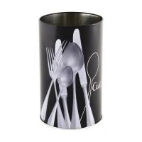 Купить Подставка для столовых приборов метал. "Столовые приборы" 10,5*10,5*17 см (1/6/24) "MALLONY"