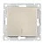 Купить Выключатель UNIVersal Афина СУ 1 клавишный проходной шампань А0025