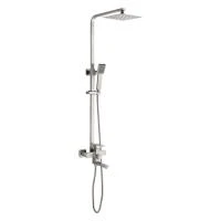 Купить Смеситель Accoona д/ванны с тропическим душем  А83201 нерж. сталь