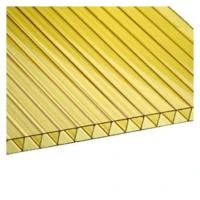 Сотовый поликарбонат 4мм желтый 2,1х1м.п