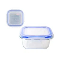 Купить Контейнер "CRISTALLINO" квадрат. 0,5 л жаропрочн. стекло, пласт. крышка (1/12) "MALLONY"