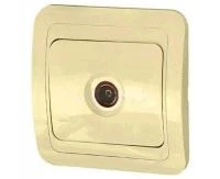 Купить Розетка Makel Мимоза СУ TV крем 25007