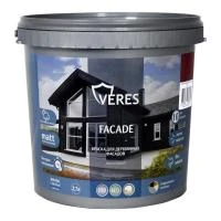 Купить Краска акриловая VERES фасадная Спелая вишня 2,7л 270317