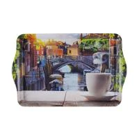 Купить Поднос сервировочный "FANTASIA" 43,5*27*2,8 см, термост. пластик (1/12/24) "MALLONY"