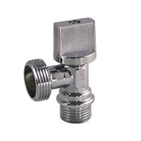 Купить Кран шаровой для быт. прибор. угл. 1/2"х3/4" наруж/наруж, бабочка, отраж. (1/90) "Стм"