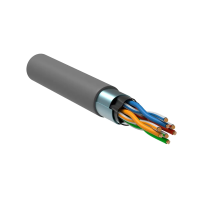 Купить Кабель (витая пара) F/UTP категория 5E, 4 пары, оболочка PVC (бухта 305 м) серый (1) "GENERICA"