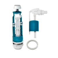 Купить Арматура водосливная 1 кноп. (хром), универс., боков. подвод (1/20) "Инкоэр" сбкпм-бпрн-а-в р