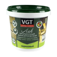 Лак акриловый пропиточный с антисептиком бесцветный  0,9 кг (1/6)  "Вгт"