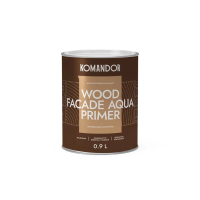Грунтовка-антисептик "WOOD FACADE AQUA PRIMER" 0,9 л (1/6) "KOMANDOR"