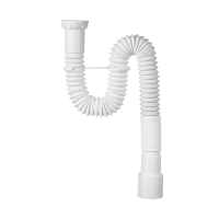 Купить Сифон гофр. без выпуска 1 1/4" х 40/50 мм, 800 мм (1/90) "WIRQUIN"