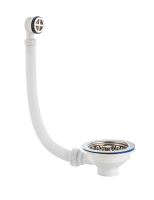 Купить Выпуск "Элит" с нерж. чашкой 114 мм и переливом (1/55) "Вирпласт"