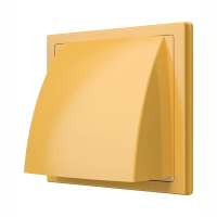 Купить Выход стенной вытяжной с обратн. клапаном 150 х 150 мм с фланцем D100 (1/20) "Эра" 1515к10фв беж