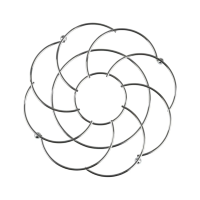 Купить Подставка под горячее "CARNALE" D=21 см, хром. (1/24) "MALLONY"