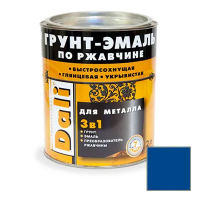 Грунт- эмаль по ржавчине "DALI"  3 в 1 ультрамарин (RAL 5002)  2 л (1/3) "Рогнеда"
