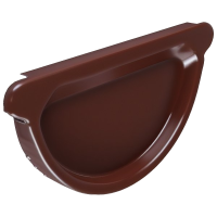 Заглушка к желобу 92 коричневая
