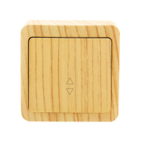 Купить Выключатель открыт. уст. "VIOLA" 1 кл. проходной, беленый дуб (1/12/144) "LEZARD" 751-5200-105