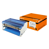 Купить Шина "N" нулевая на DIN-рейку в корпусе 4 х 11 групп (1/25) TDM SQ0801-0010