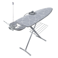 Купить Доска гладильная "Ника бест" (линии на сером) 122 х 40 см (1/3) металл тефлон "Ника" нбт/4