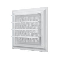 Купить Решетка вентиляц. с сеткой и жалюзи "AIRVENT" 281 х 281 мм пласт. (1/15) "Эра" 2828AVP