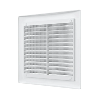 Купить Решетка вентиляц. цилиндрическая с сеткой 150 х 150 мм пласт. (1/60) "Эра"  1515рц