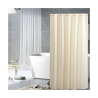 Купить Штора для ванной 180*180 см (пэт) бежевый (1/10/40) "Рыжий кот"