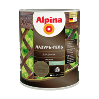 Лазурь-гель деревозащитная черная  0,75 л (1/6) "ALPINA"